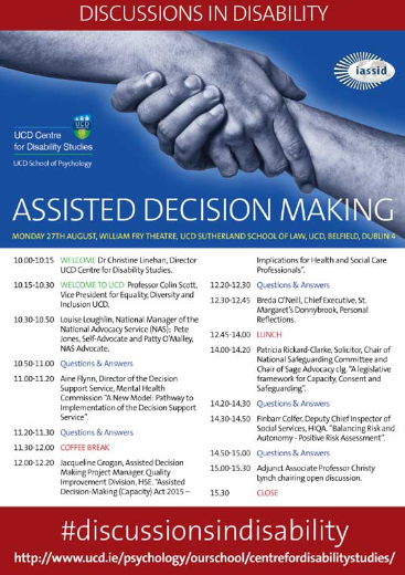 Discussions in Disability Seminar 2018